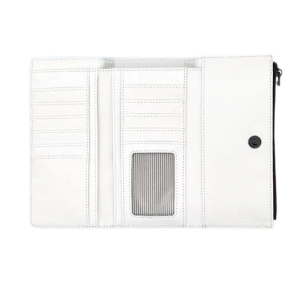 Long Folding Leather Wallet - Be Kind