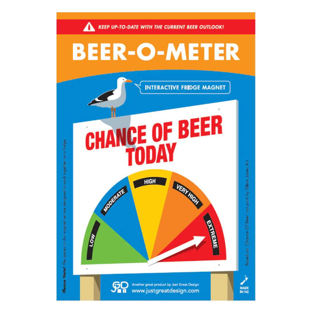 Beer-O-Meter Fridge Magnet