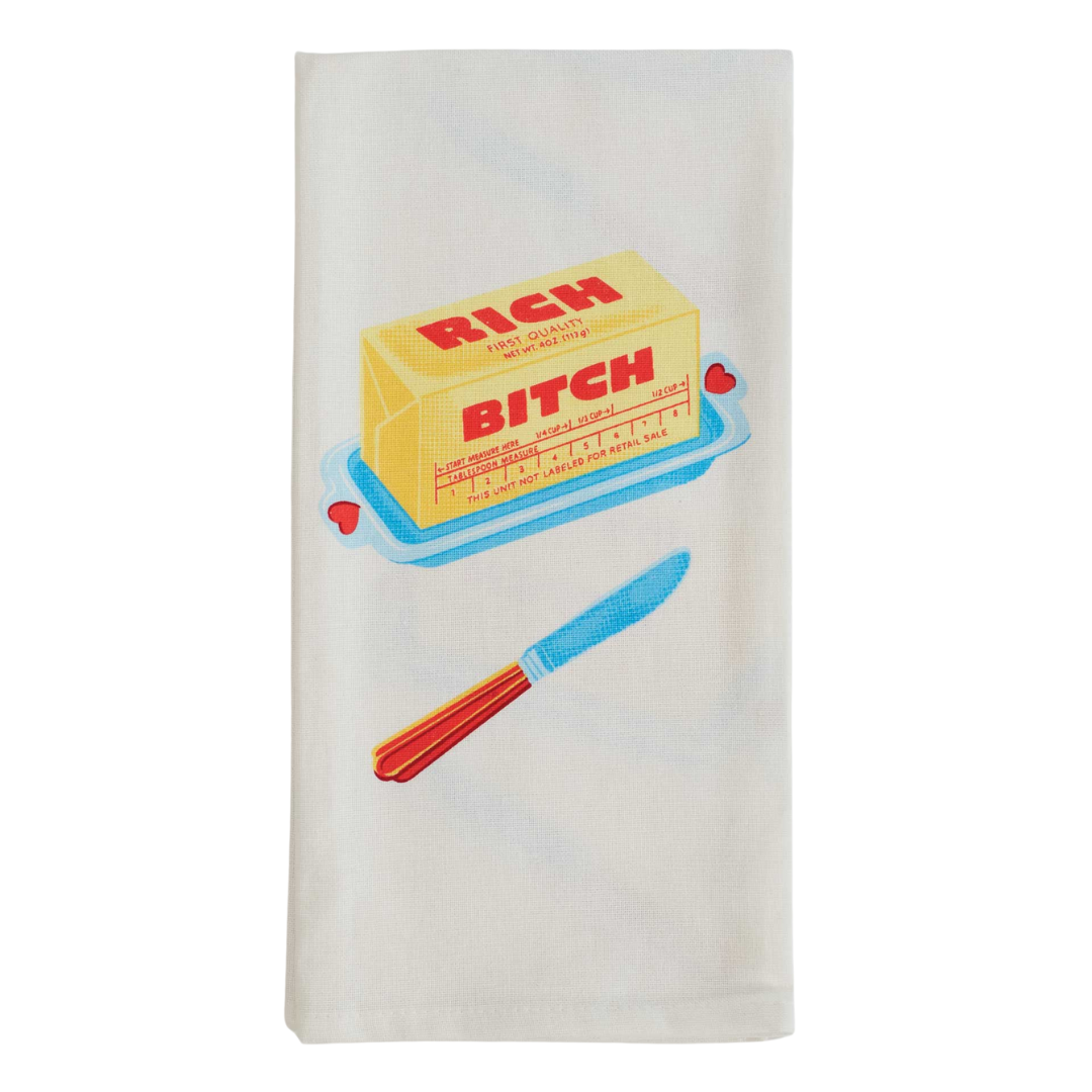 Rich Bitch Tea Towel