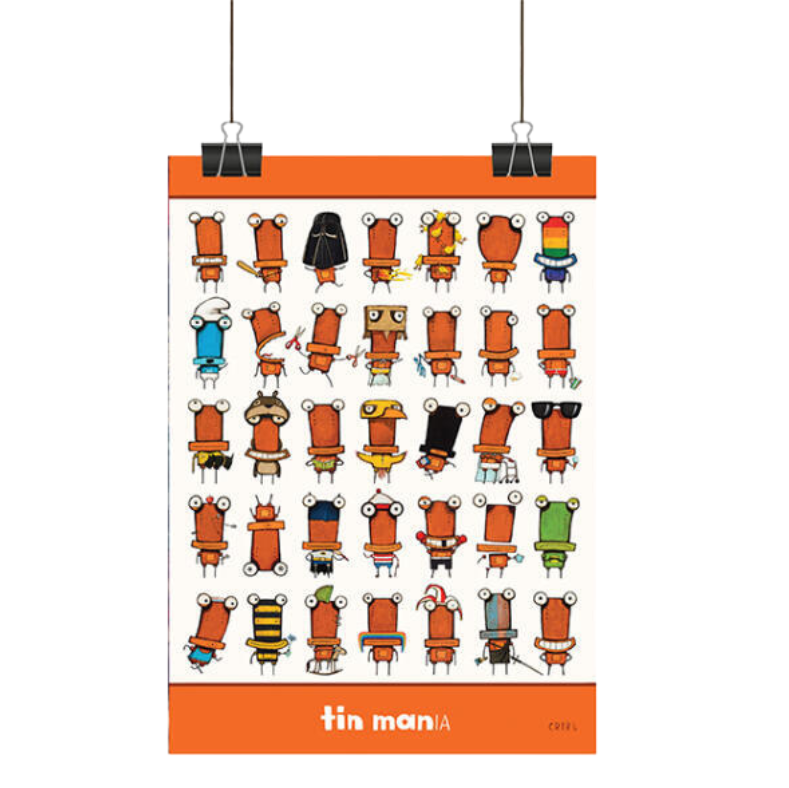 Tin Mania Tea Towel