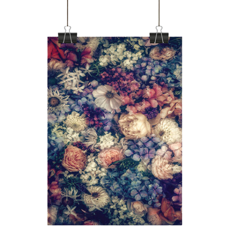 Roses and Hydrangeas Tea Towel