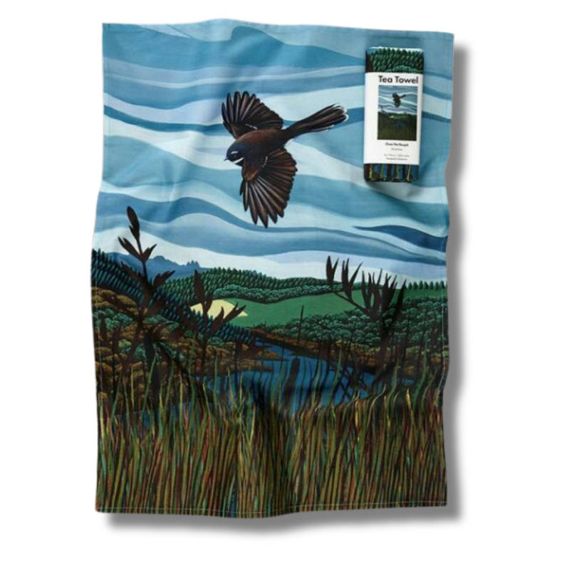 Over the Raupo Tea Towel