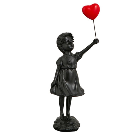 The Girl With The Red Balloon - Black