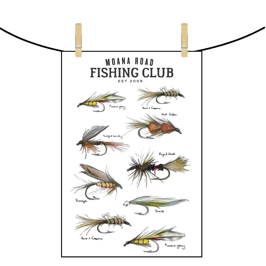 Fly Fishing Tea Towel