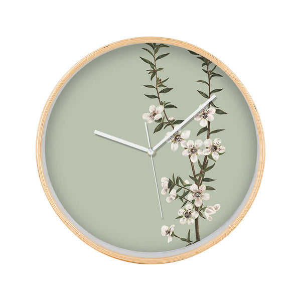 Vintage Botanical Manuka Frame Clock