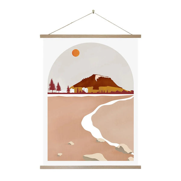Mt Maunganui Landmark - Wall Chart Art Print 100% NZ