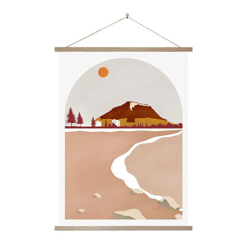 Mt Maunganui Landmark - Wall Chart Art Print 100% NZ