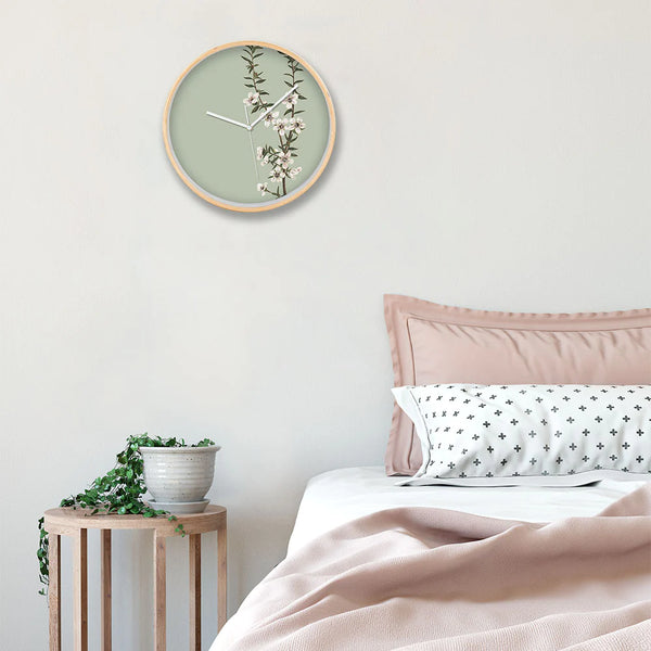Vintage Botanical Manuka Frame Clock