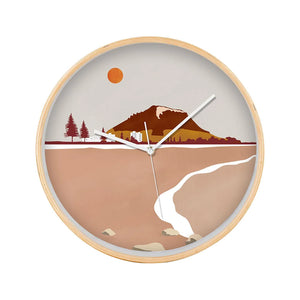 Mt Maunganui Landmark Wooden Frame Clock