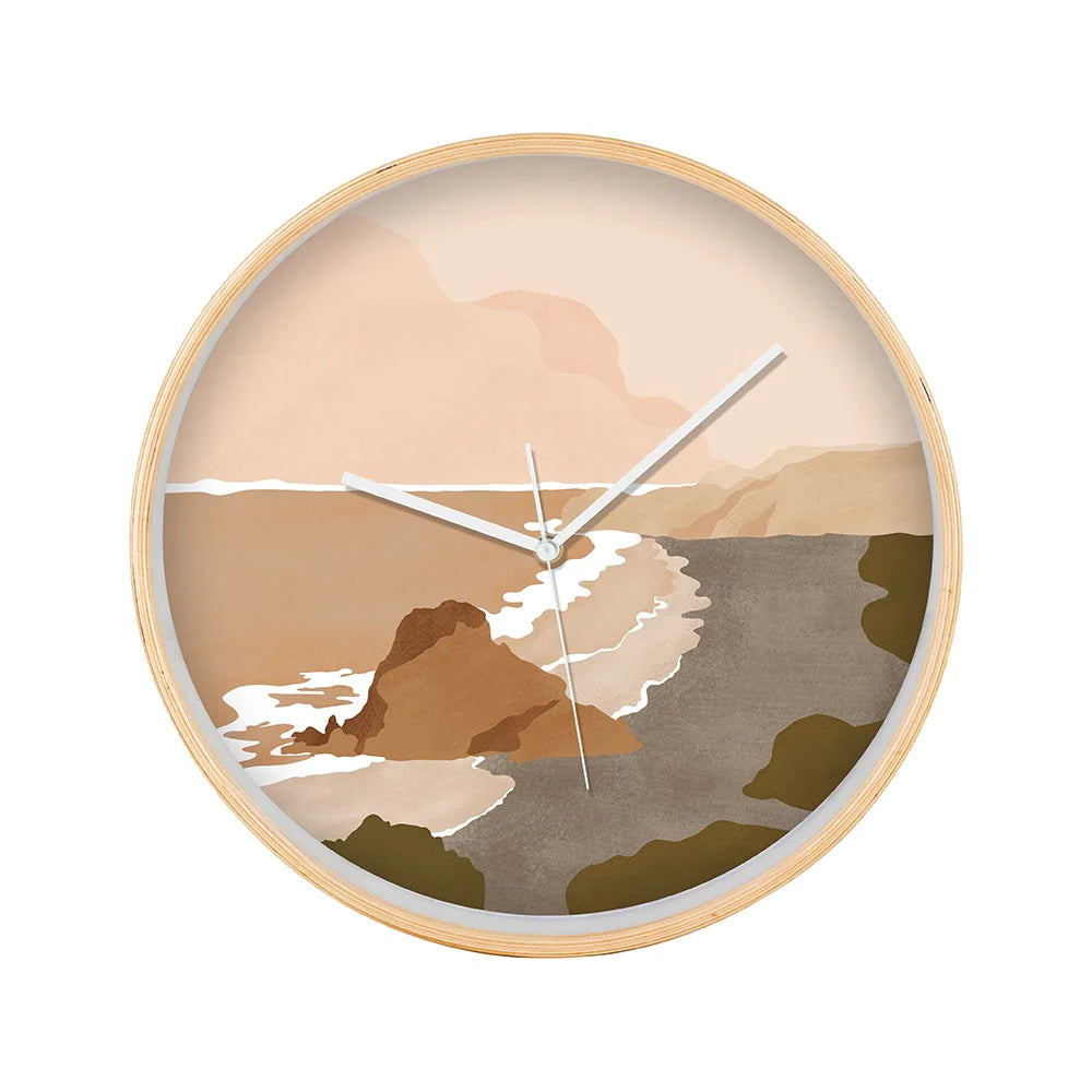 Piha Landmark Wooden Frame Clock