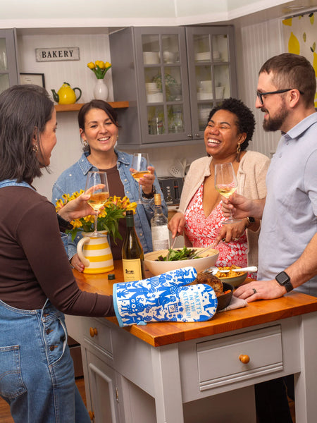 Party In The Kitchen Oven Mitt Oven Mitt BlueQ