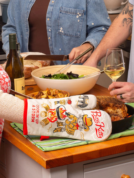 Boss Kitty Oven Mitt Oven Mitt BlueQ