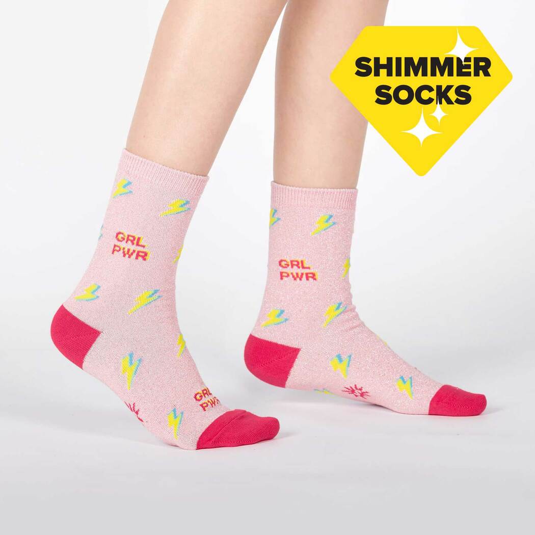 Grl Pwr- Women's  Shimmer Socks