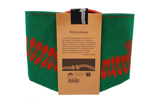 Red Pohutukawa Green Ecofelt Grow Bag