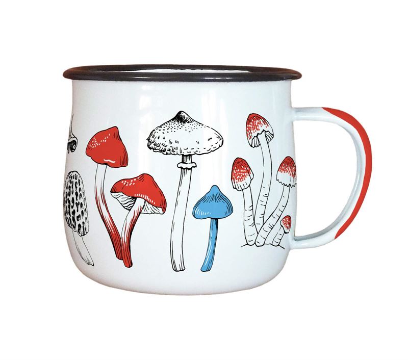 NZ Fungi Enamel Mug Mug Wolfkamp & Stone