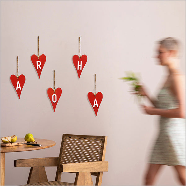 Aroha Hearts set Wall Art Crystal Ashley