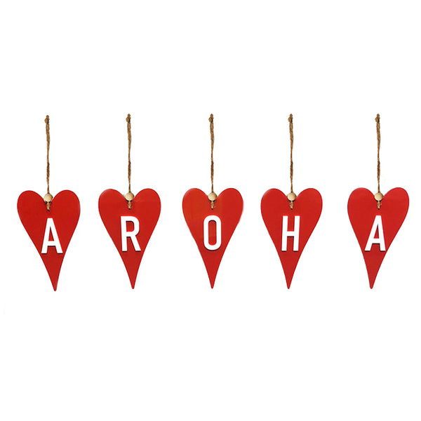 Aroha Hearts set Wall Art Crystal Ashley