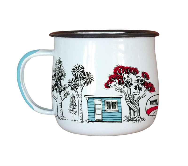 Camping Enamel Mug Mug Wolfkamp & Stone