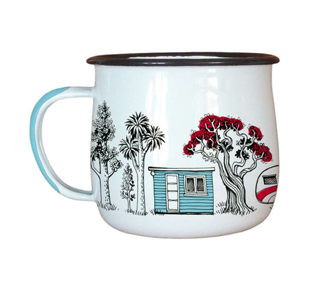 Camping Enamel Mug Mug Wolfkamp & Stone