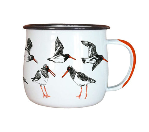 Oystercatcher Bird Enamel Mug