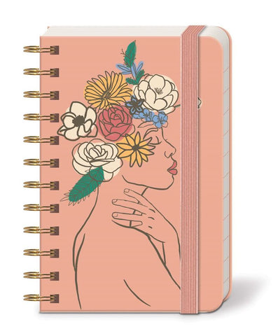 Palms Villa Figure Spiral Pocket Notebook