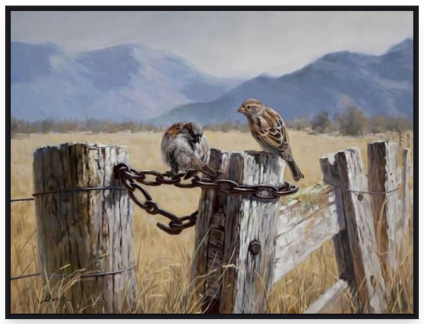 On The Fence by Ben Ho - Art Print and Box Frame