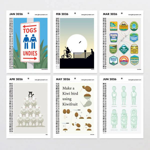 Glen Jones 2026 Wall Calendar