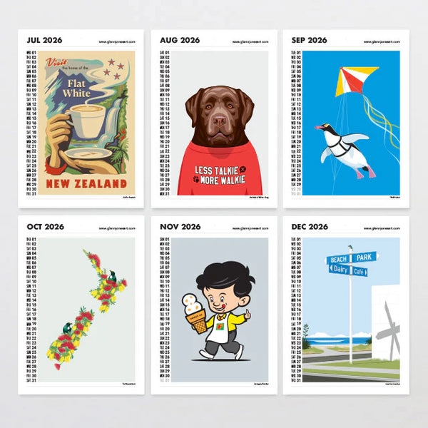 Glen Jones 2026 Wall Calendar