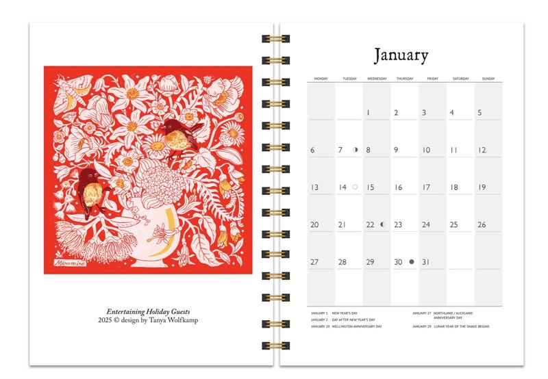 New Zealand 2025 Weekly Planner – Design Withdrawals