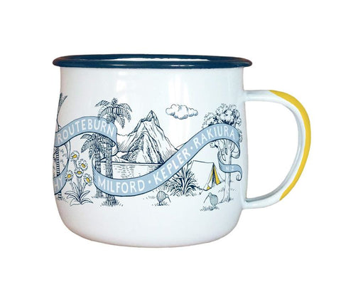 Great Walks of NZ Enamel Mug Mug Wolfkamp & Stone
