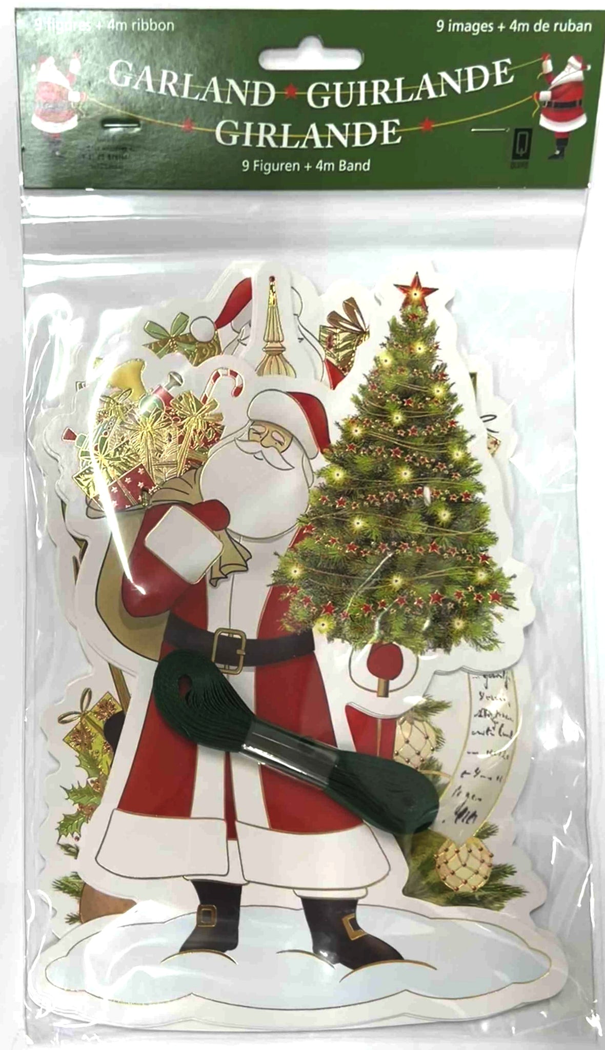 Christmas Garland - Santa Garland Live Wires