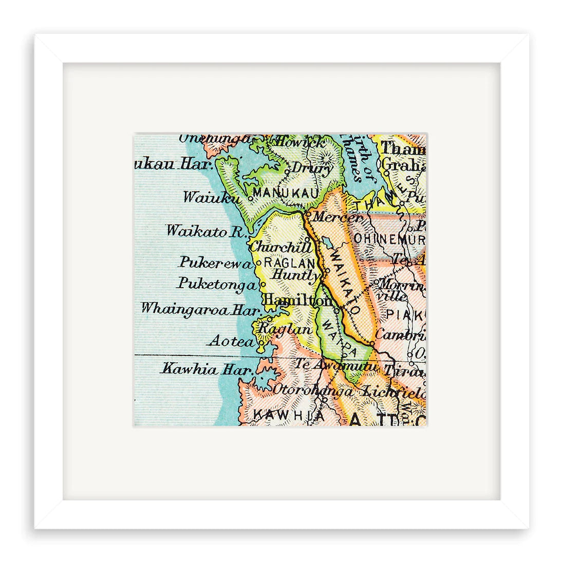 Raglan - Vintage Map Print
