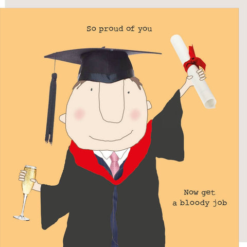 Card - Graduation Boy, Get A Job