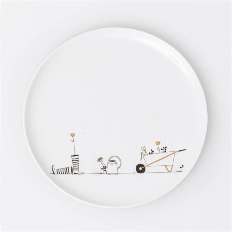 Garden Gift Round Plate Wall Plate Räder