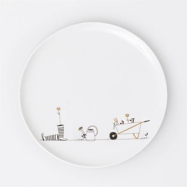 Garden Gift Round Plate Wall Plate Räder