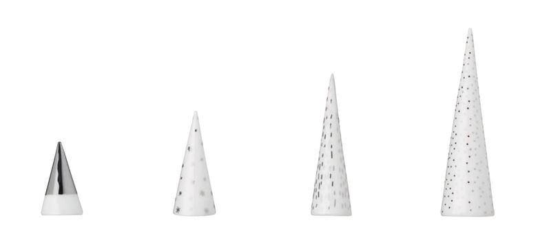 Silver Winter Forest - Set of 4