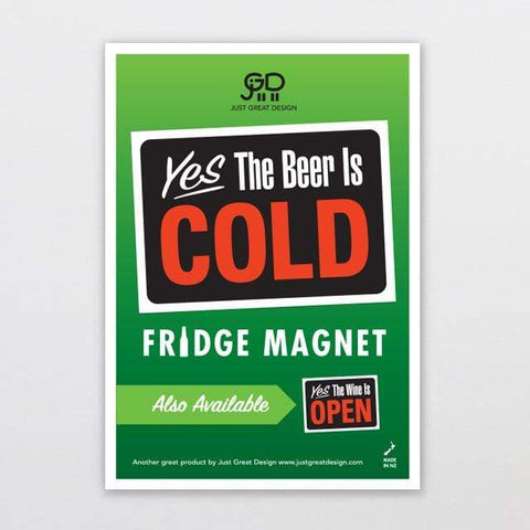 Beer is Cold Fridge Magnet Fridge Magnet Just Great Design