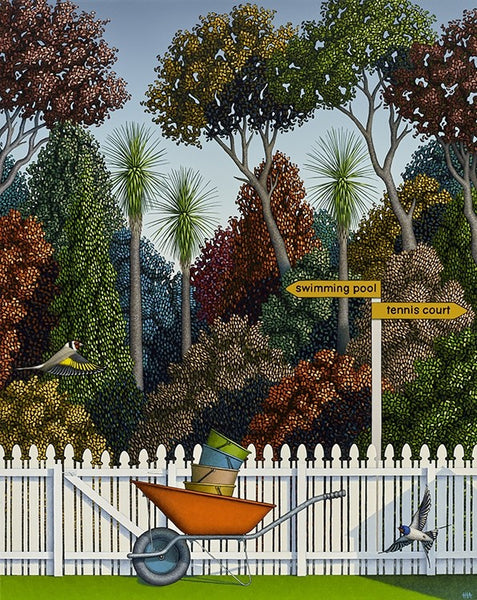 Lazy Bones And The Pleasure Garden by Hamish Allan - Art Print and Box Frame