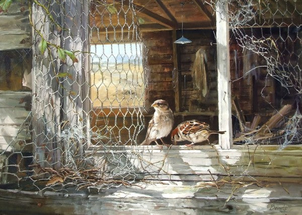 Home to Roost by Ben Ho - Pre-Matted Print