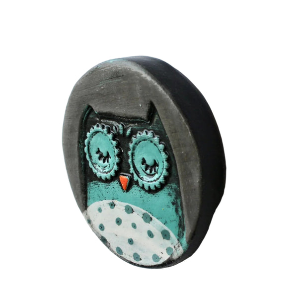 Disc - Owl Ceramic Disc Tile