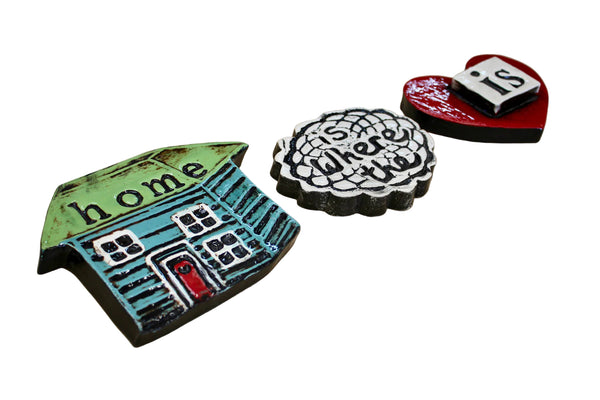 Home Is Where The Heart Is Ceramic Wall Art