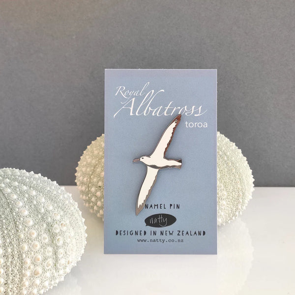 Royal Albatross Enamel Pin Brooch Natty