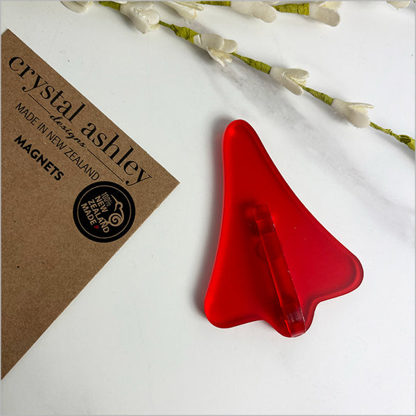 Jet Planes Satin Acrylic Magnets Hanging Ornament Crystal Ashley Red
