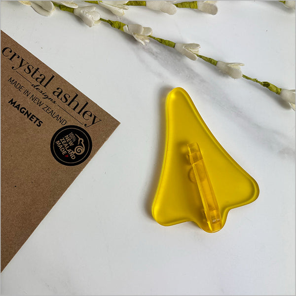Jet Planes Satin Acrylic Magnets Hanging Ornament Crystal Ashley Yellow