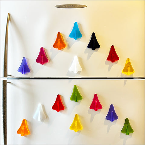 Jet Planes Satin Acrylic Magnets Hanging Ornament Crystal Ashley Orange