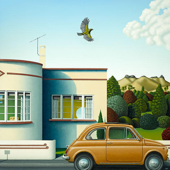 Korimako by Hamish Allan - Art Print and Box Frame