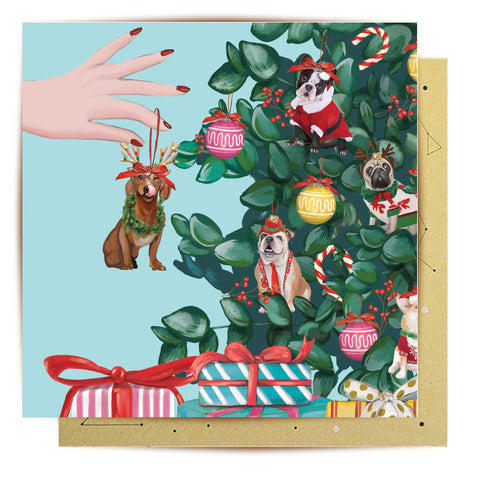 Card - Dog Tree Decorations