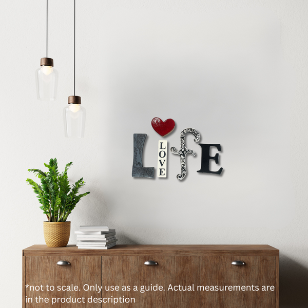 LIFE Ceramic Words Wall Art M Ceramics