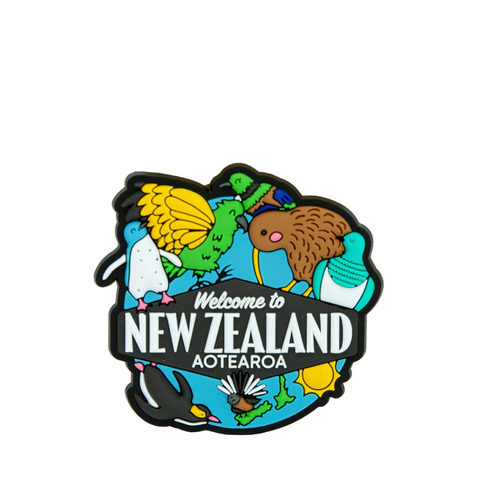Welcome To New Zealand Silicone Magnet fridge magnet Moana Road