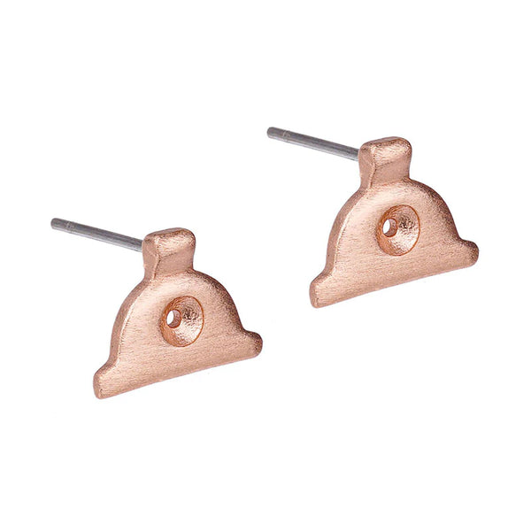 Shepherd's Whistle Earrings Earrings Little Taonga Rose Gold